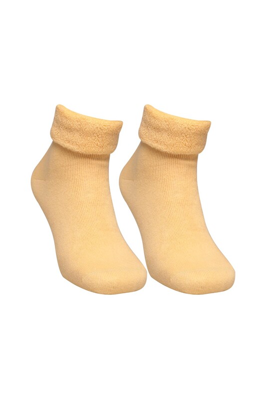 ROFF - Roff Kadın Termal Havlu Çorap 25200 | Sarı