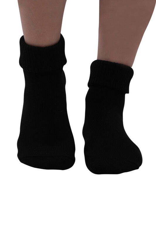 Sahab Kadın Bot Çorabı 48100 | Siyah - Thumbnail