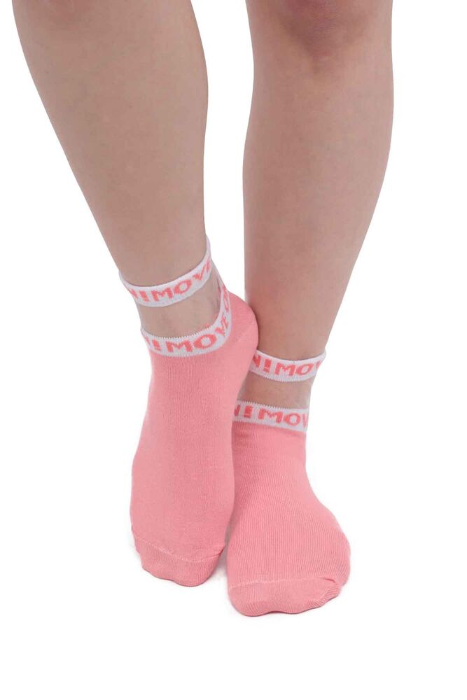 Kadın Tüllü Patik Çorap 4070 | Pembe