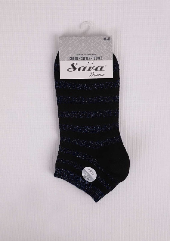 Desenli Simli Soket Çorap 100 | Saks - Thumbnail