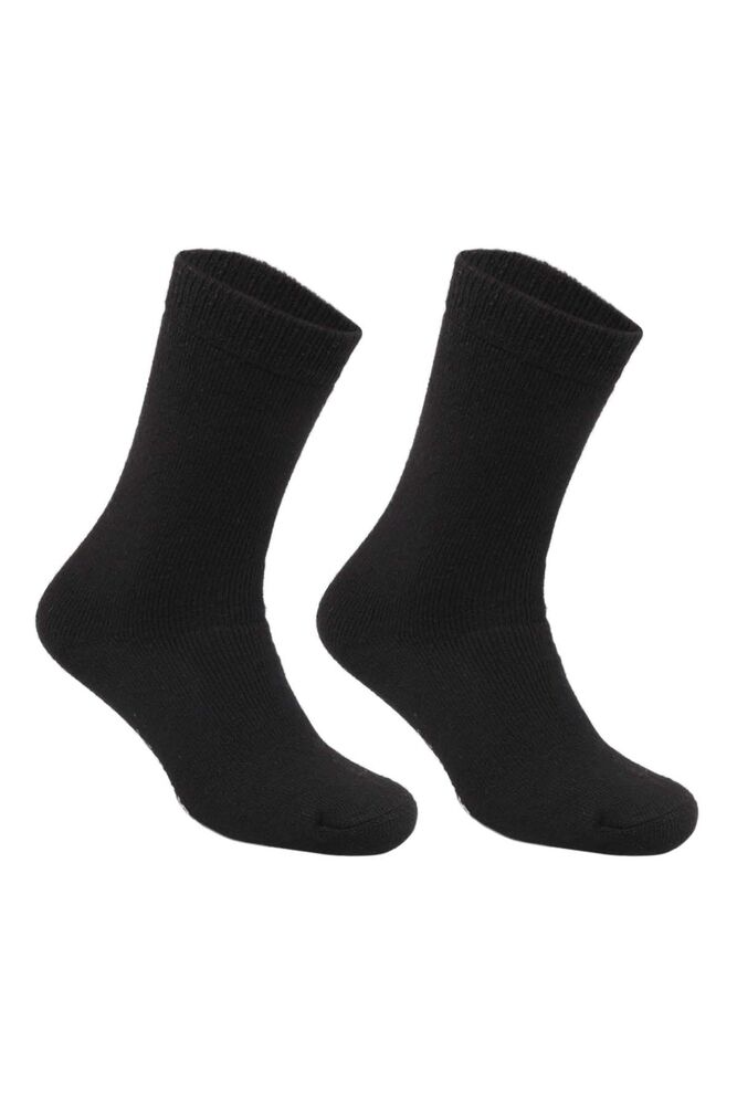 Kadın Lambs wool Soket Çorap | Siyah