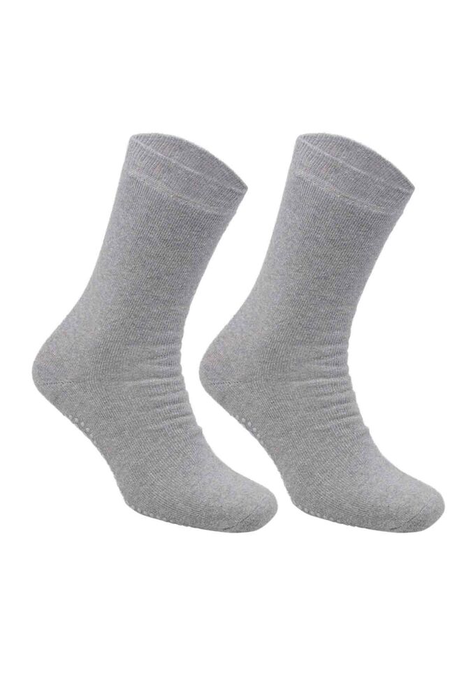 Kadın Kaydırmaz Taban Havlu Soket Çorap | Açık Gri