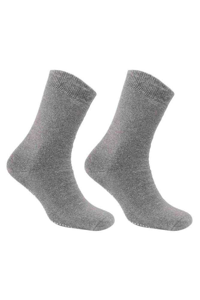Kadın Kaydırmaz Taban Havlu Soket Çorap | Gri