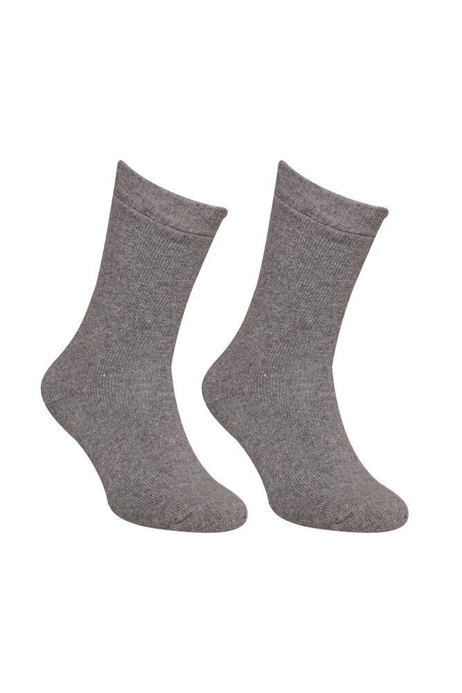 Kadın Lambswool Soket Çorap | Gri
