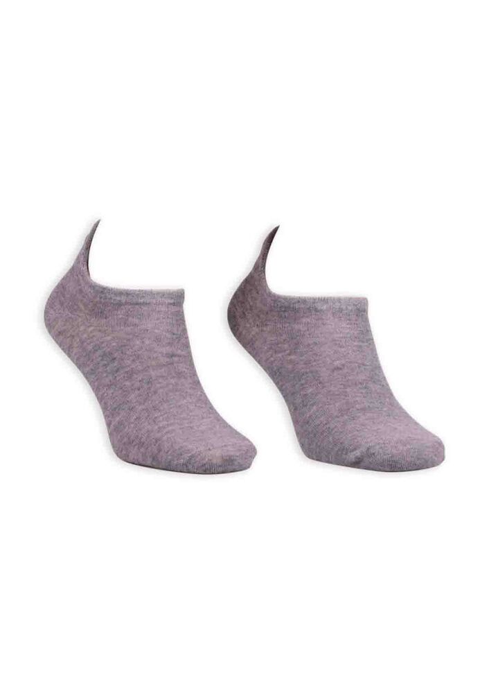 Nakış Desenli Kadın Soket Çorap | Gri