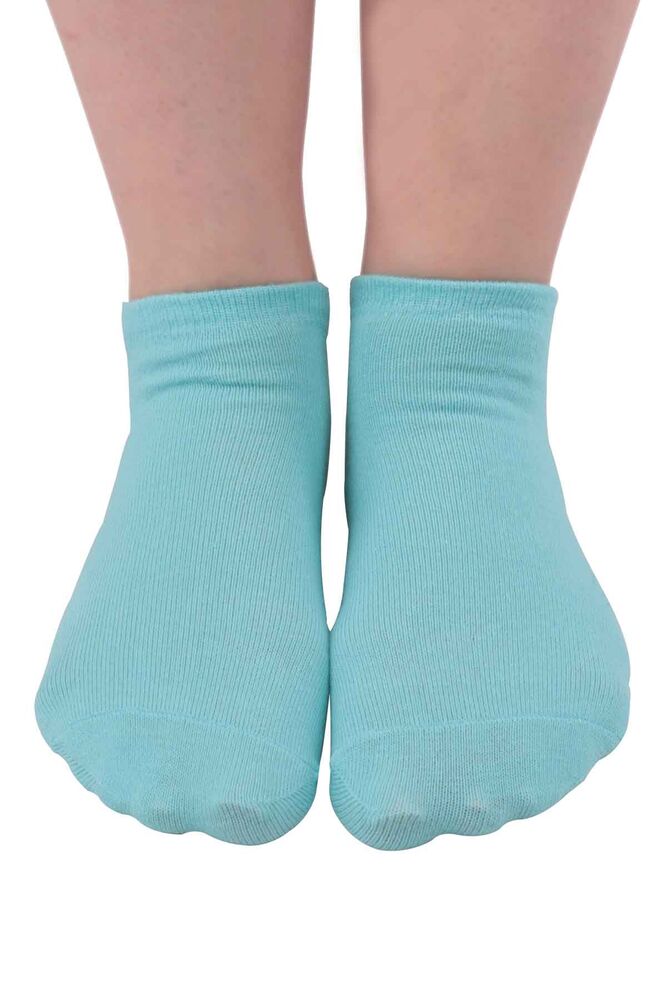 Nakış Desenli Kadın Soket Çorap | Mint