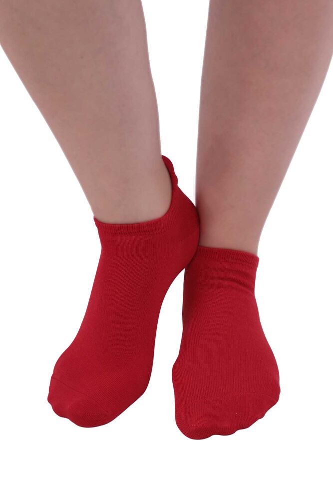 Meyve Desenli Kadın Soket Çorap | Kırmızı