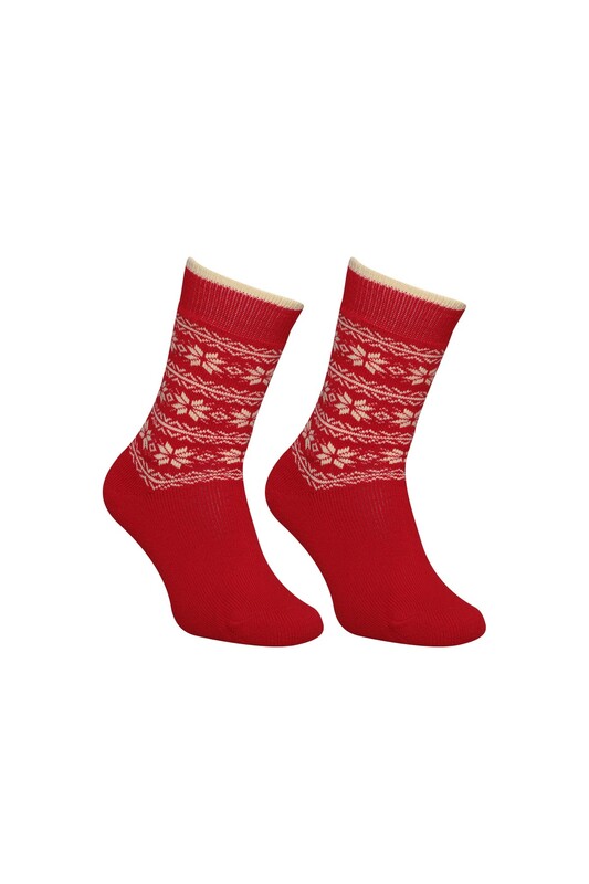 URVE - Termal Kadın Soket Çorap 6045 | Kırmızı