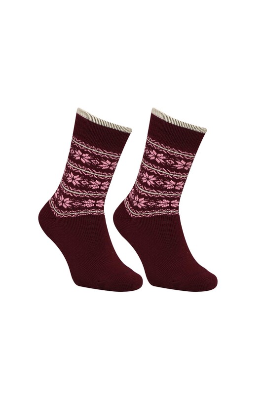 URVE - Termal Kadın Soket Çorap 6045 | Bordo