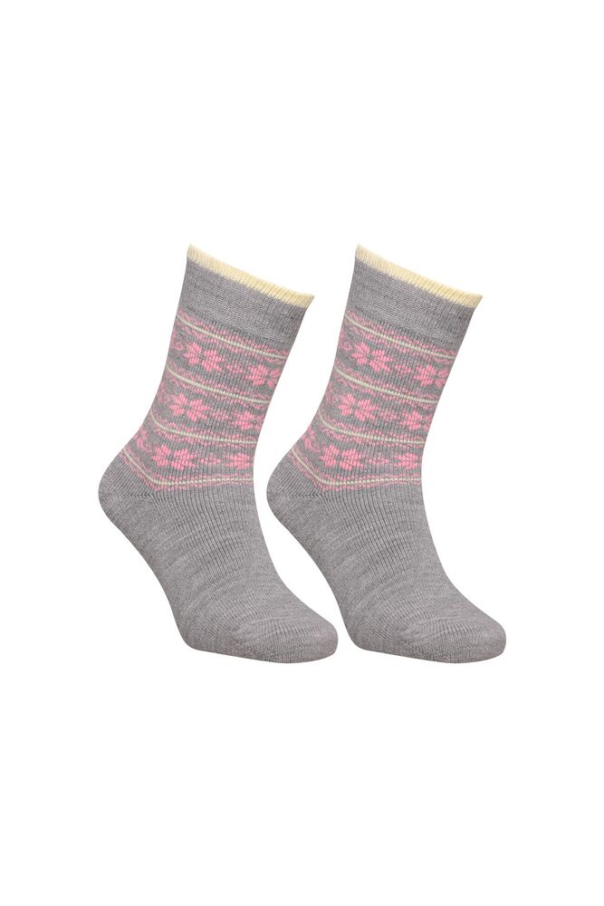 Termal Kadın Soket Çorap 6045 | Gri