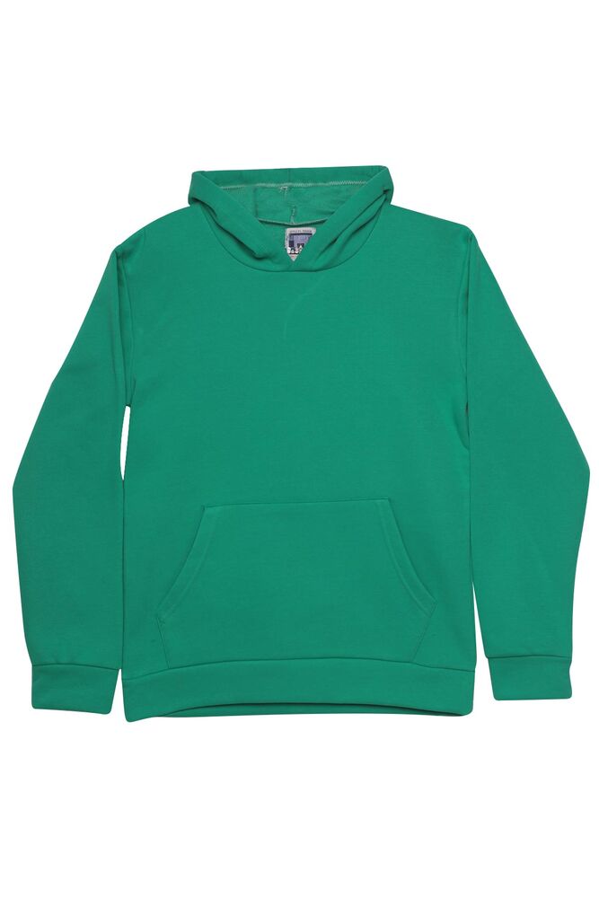 Kanguru Cepli Kapşonlu Sweatshirt 8135 | Yeşil