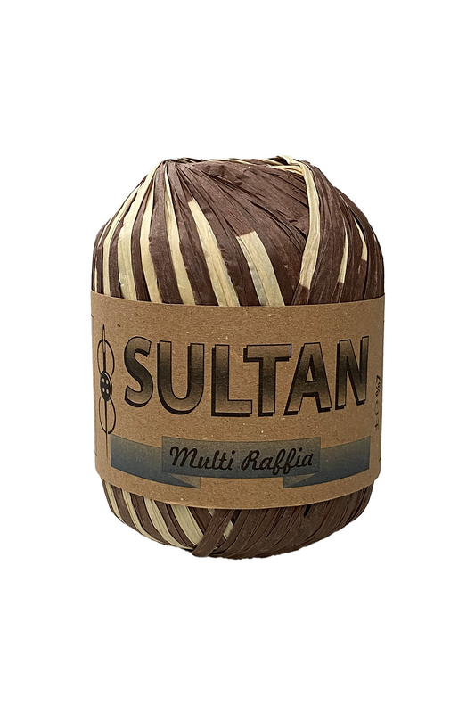 SULTAN - Ebruli Rafya İp 80 gr. | Kahve