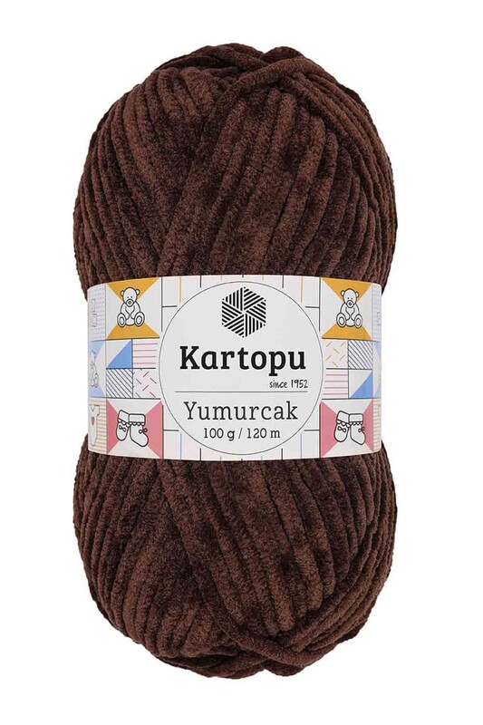 KARTOPU - Пряжа Kartopu Yumurcak 100гр.K818/коричневый