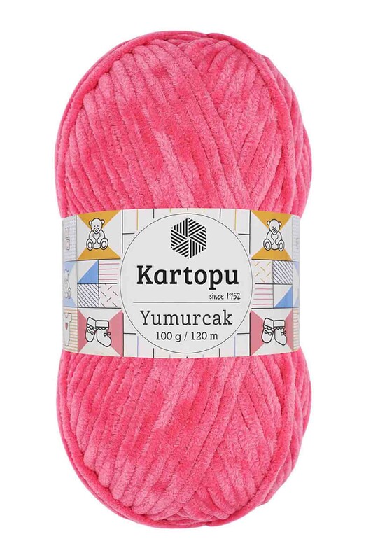 KARTOPU - Пряжа Kartopu Yumurcak 100гр.K798/тёмно-розовый