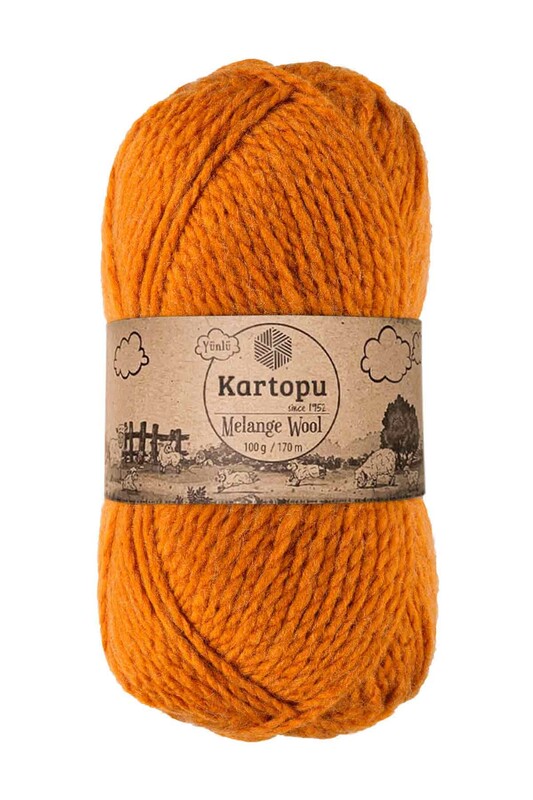 KARTOPU - Kartopu Melange Wool El Örgü İpi Tarçın K1854