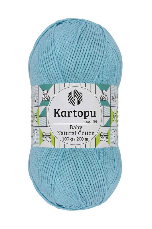 KARTOPU - Kartopu Baby Natural Cotton El Örgü İpi Turkuaz K551