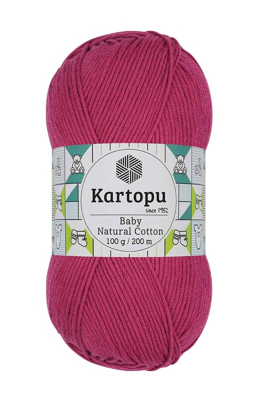 KARTOPU - Kartopu Baby Natural Cotton El Örgü İpi 100 gr. Fuşya K734