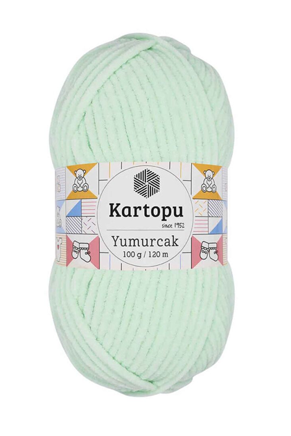 KARTOPU - Пряжа Kartopu Yumurcak 100гр./зелено-голубой K560