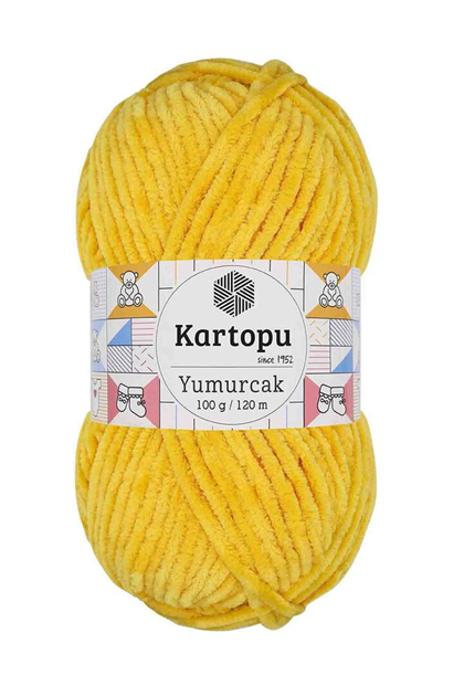 Пряжа Kartopu Yumurcak 100гр./тёмно-жёлтый K320