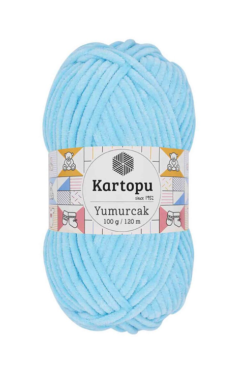 KARTOPU - Пряжа Kartopu Yumurcak 100гр./голубой K516