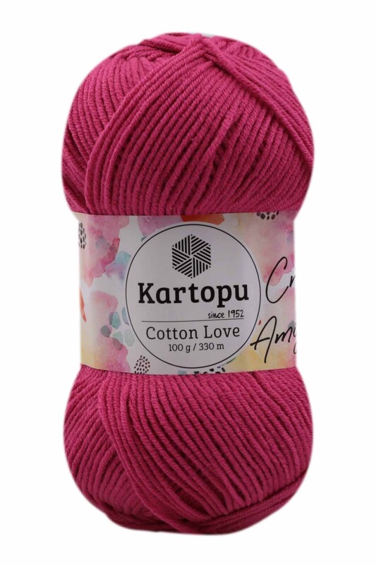 KARTOPU - Kartopu Cotton Love El Örgü İpi 100 gr | Fuşya K734