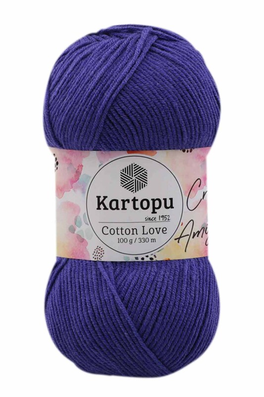 KARTOPU - Kartopu Cotton Love El Örgü İpi 100 gr | Koyu Mor K720