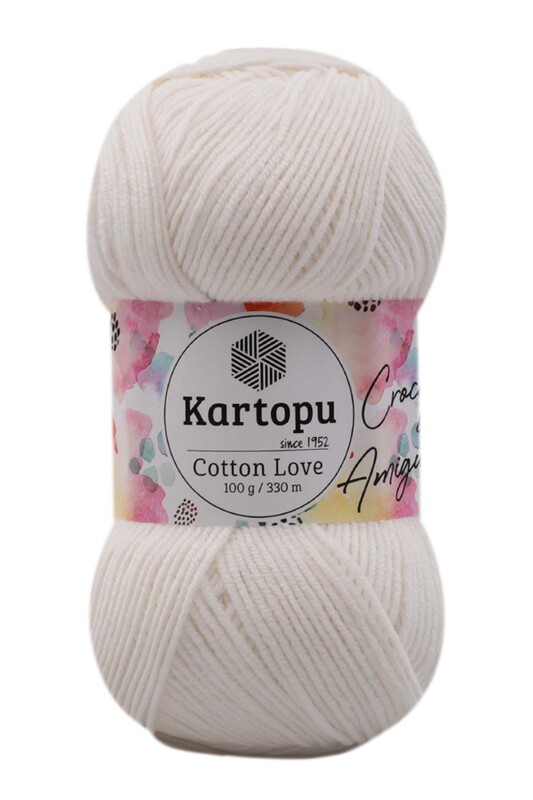 KARTOPU - Kartopu Cotton Love El Örgü İpi | Açık Krem K011