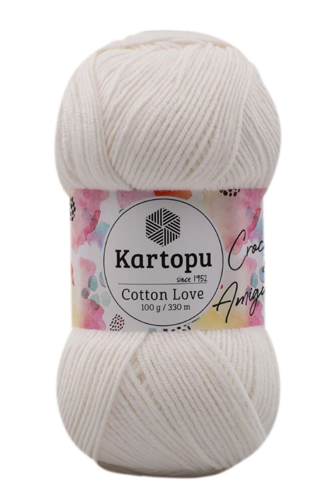 Kartopu Cotton Love El Örgü İpi | Açık Krem K011