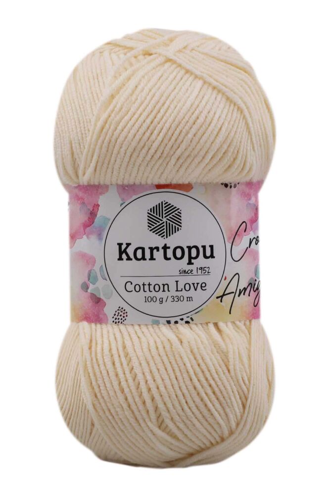Kartopu Cotton Love El Örgü İpi | Açık Sarı K037