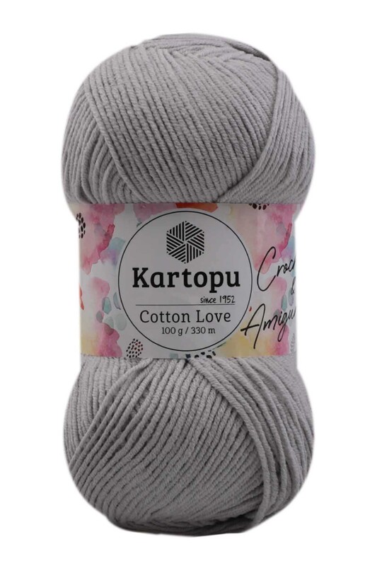KARTOPU - Kartopu Cotton Love El Örgü İpi 100 gr | Açık Gri K991