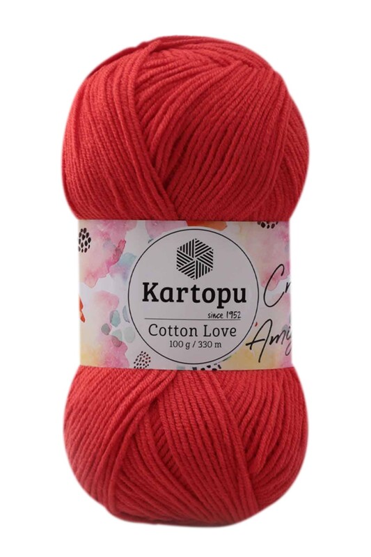 KARTOPU - Kartopu Cotton Love El Örgü İpi 100 gr | Kırmızı K1170