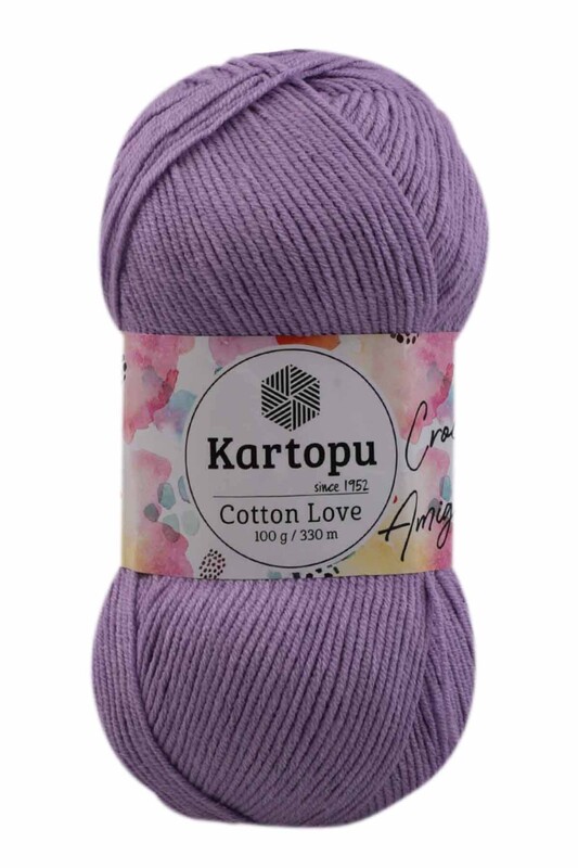 KARTOPU - Kartopu Cotton Love El Örgü İpi 100 gr | Lila K701