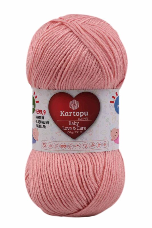 KARTOPU - Kartopu Baby Love & Care El Örgü İpi 100 gr. | Somon K258