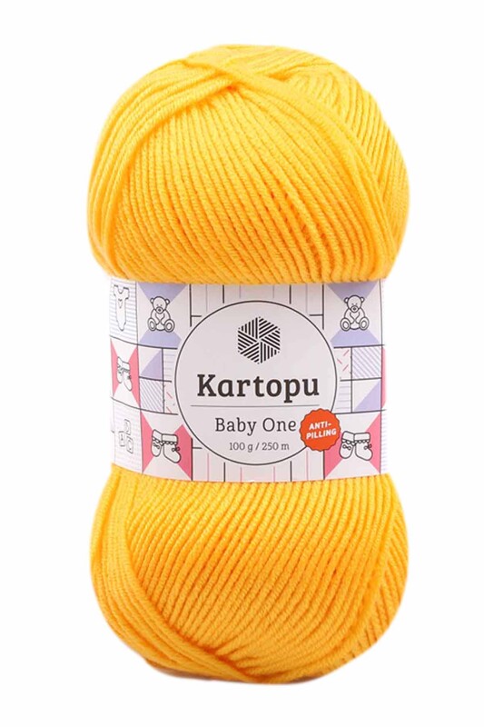 KARTOPU - Kartopu Baby One El Örgü İpi | Sarı K154