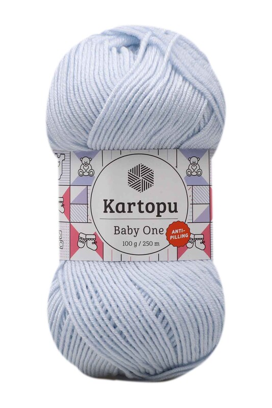 KARTOPU - Kartopu Baby One El Örgü İpi 100 gr | Bebek Mavisi K580