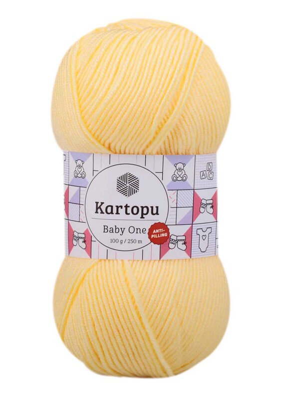 KARTOPU - Kartopu Baby One El Örgü İpi | Açık Sarı K331
