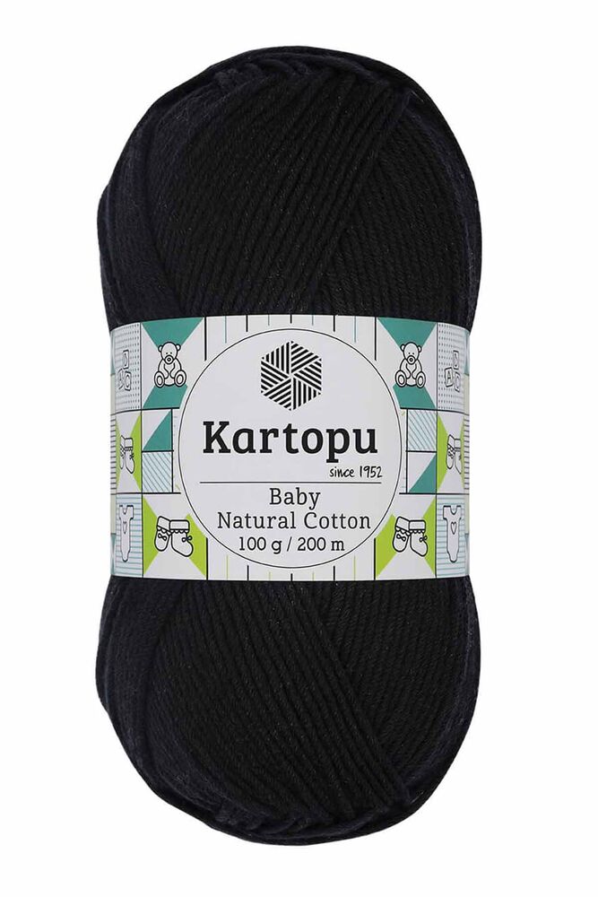 Kartopu Baby Natural Cotton El Örgü İpi Siyah K940