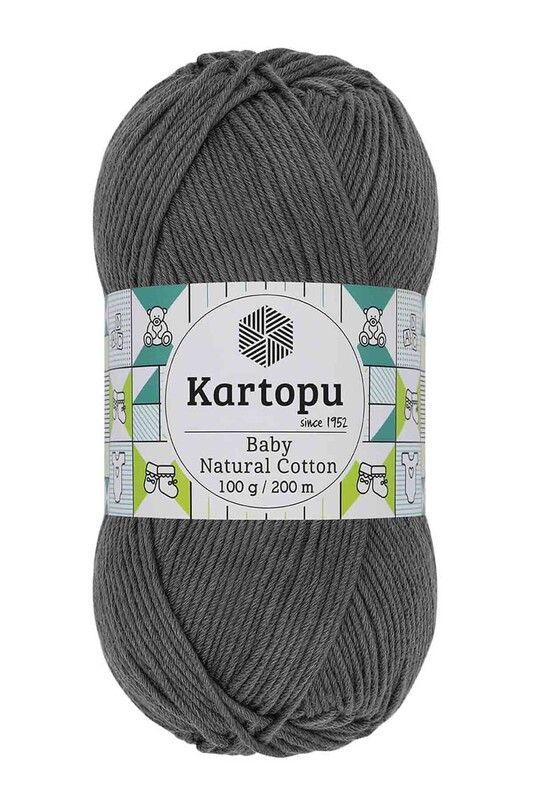 KARTOPU - Kartopu Baby Natural Cotton El Örgü İpi Füme K932