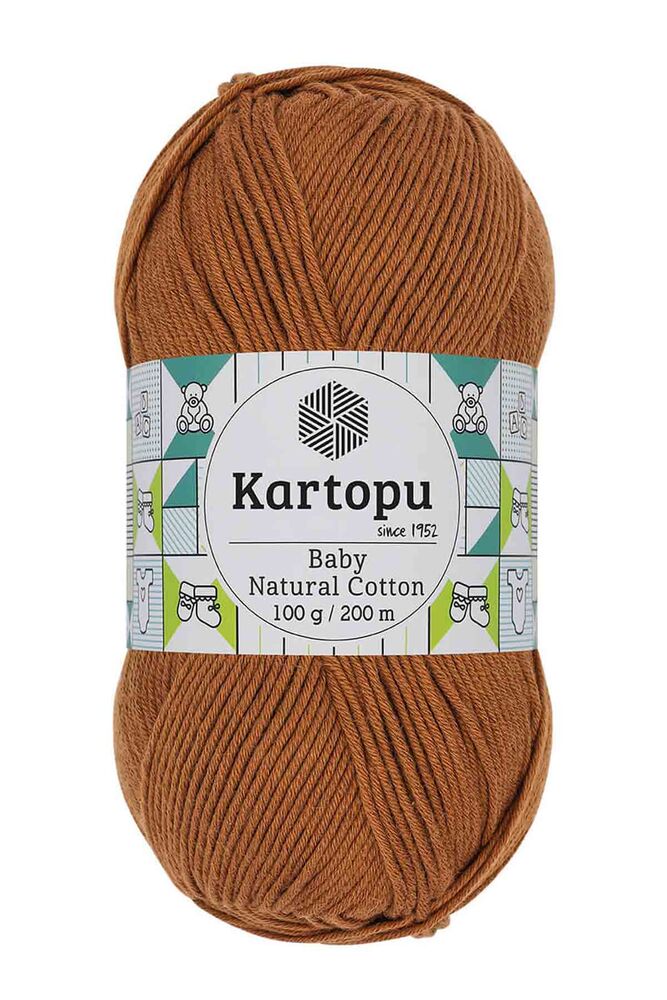 Kartopu Baby Natural Cotton El Örgü İpi Kiremit Kahve K1834