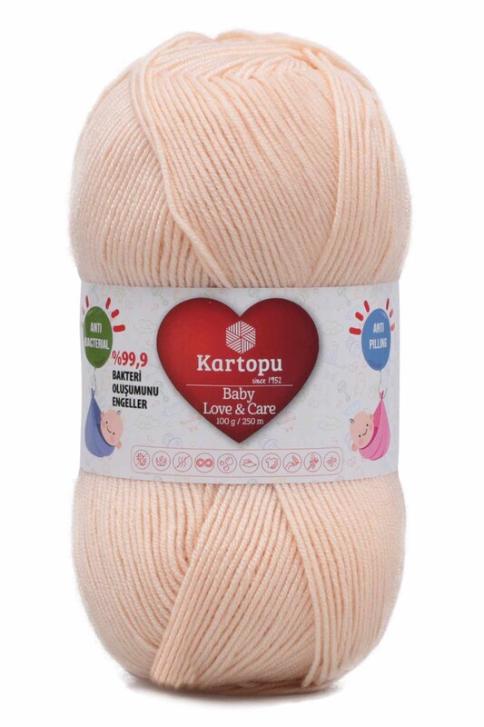 KARTOPU - Kartopu Baby Love & Care El Örgü İpi 100 gr. | Buğday K353