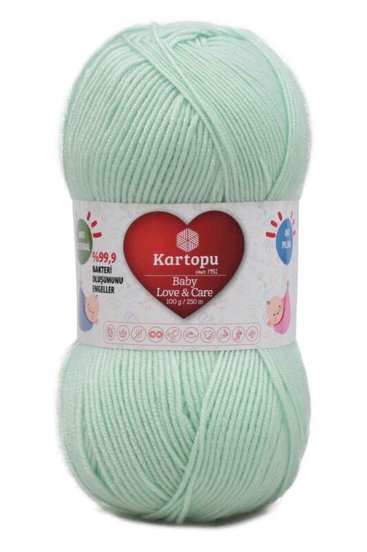 KARTOPU - Kartopu Baby Love & Care El Örgü İpi | Bebek Yeşili K485