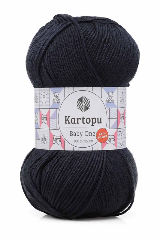 KARTOPU - Kartopu Baby One El Örgü İpi 100 gr | Lacivert K633