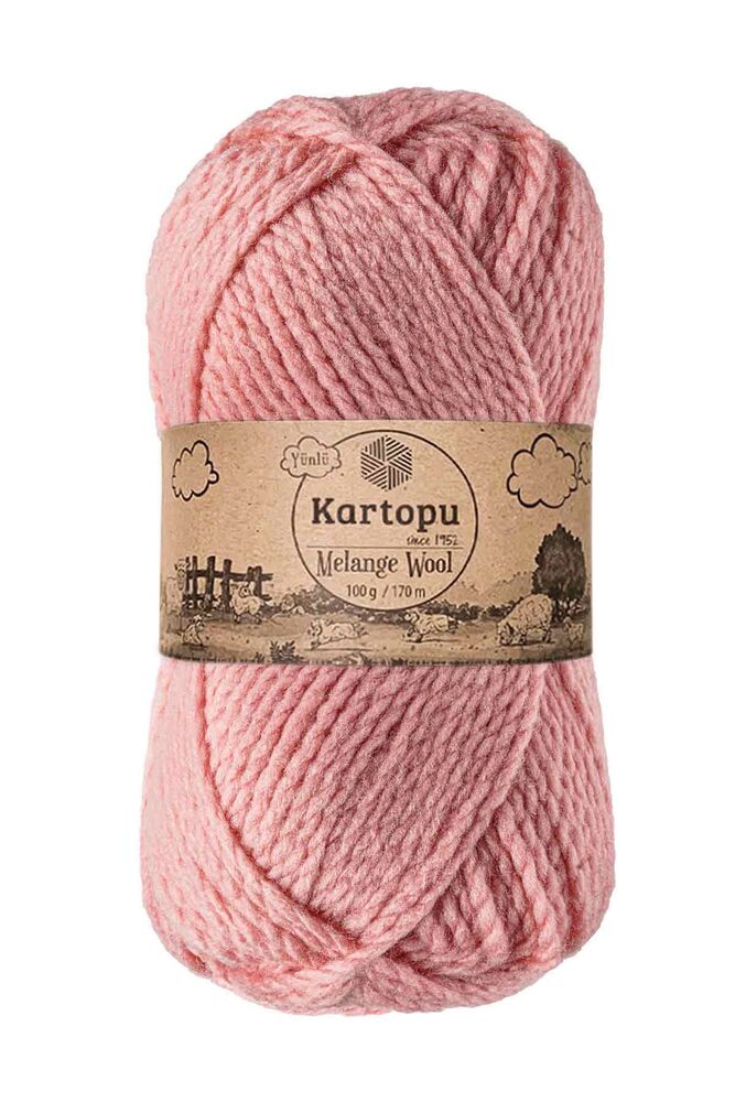 Kartopu Melange Wool El Örgü İpi Pembe K2116
