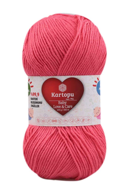 KARTOPU - Kartopu Baby Love & Care El Örgü İpi | Nar Çiçeği K254