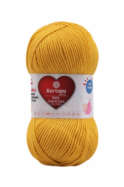 KARTOPU - Kartopu Baby Love & Care El Örgü İpi | Sarı K1321