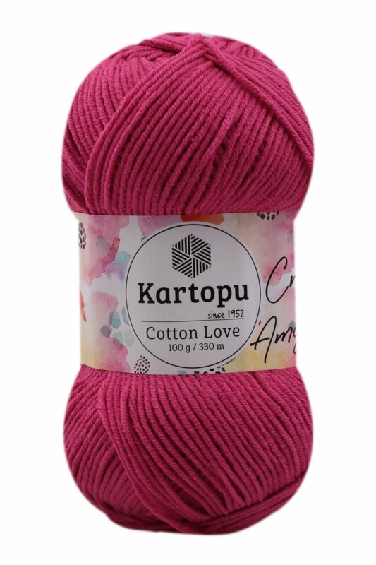 KARTOPU - Kartopu Cotton Love El Örgü İpi | Fuşya K734