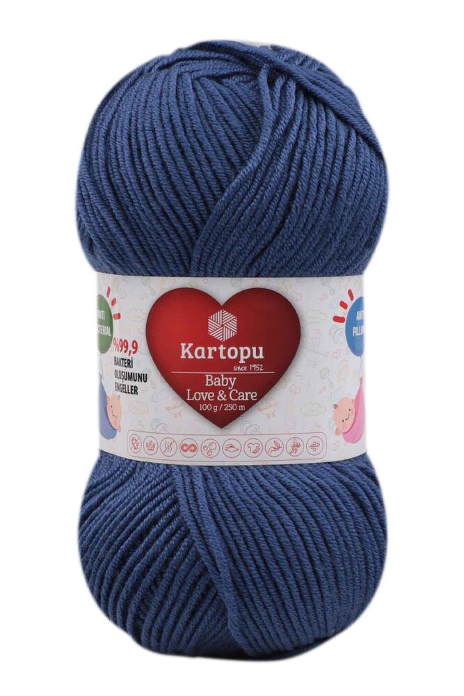 Kartopu Baby Love & Care Yarn|Light Navy Blue K604