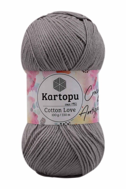 KARTOPU - Kartopu Cotton Love El Örgü İpi | Gri K990