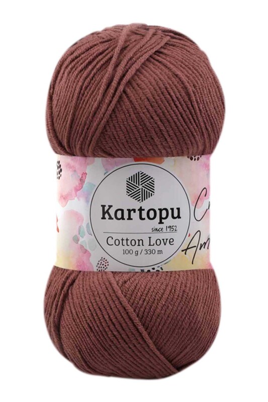 KARTOPU - Kartopu Cotton Love El Örgü İpi | Kahverengi K839