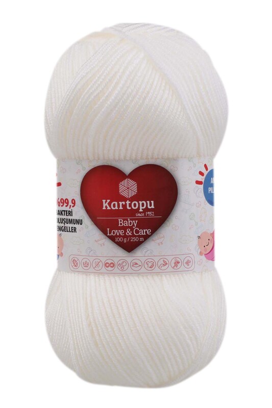KARTOPU - Kartopu Baby Love & Care Yarn|White K010